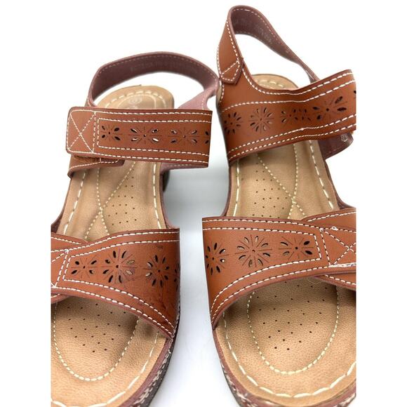 Women’s Ankle Strap Patricia Spring Step Brown Sandal NWT/Size 8 - Picture 5 of 8